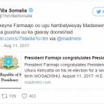 farmajo on uhuru Wins